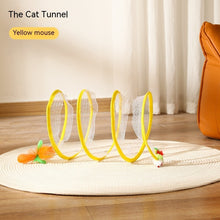 Folded Cat Tunnel Spring Toy